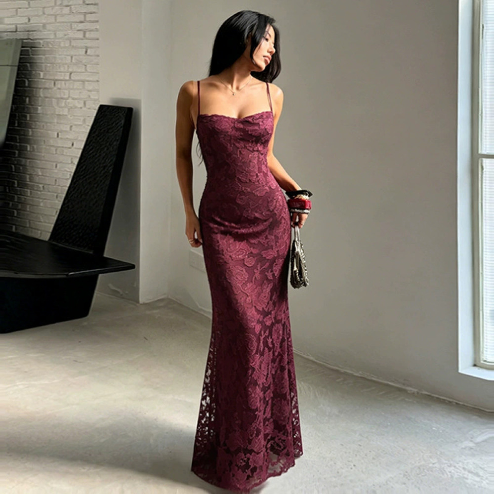 Zara Strapless Square Neck Backless Bodycon Dress Solid Color Slim Fit
